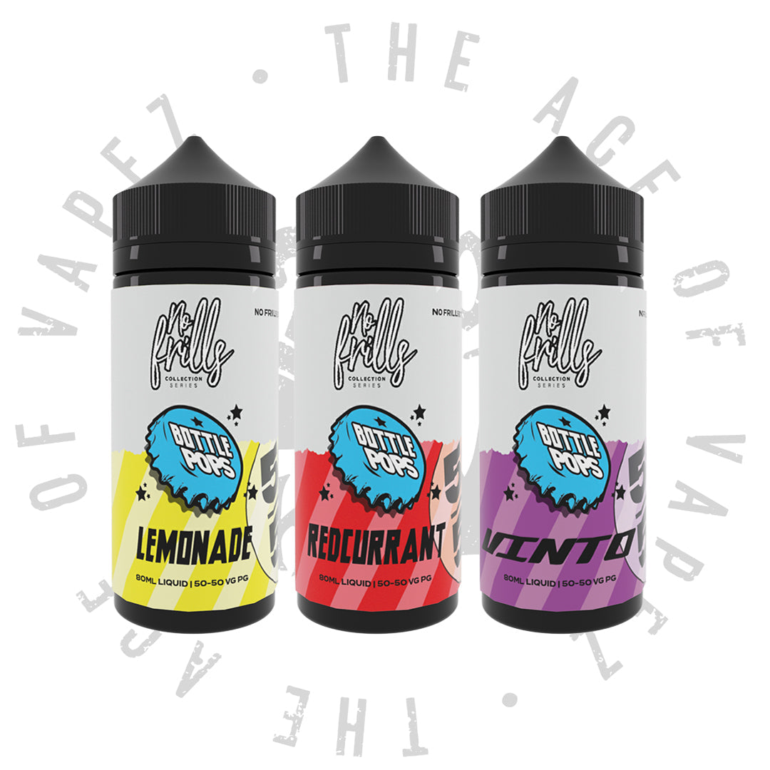 No Frills - Bottle Pops High Vg & 50/50 80ml