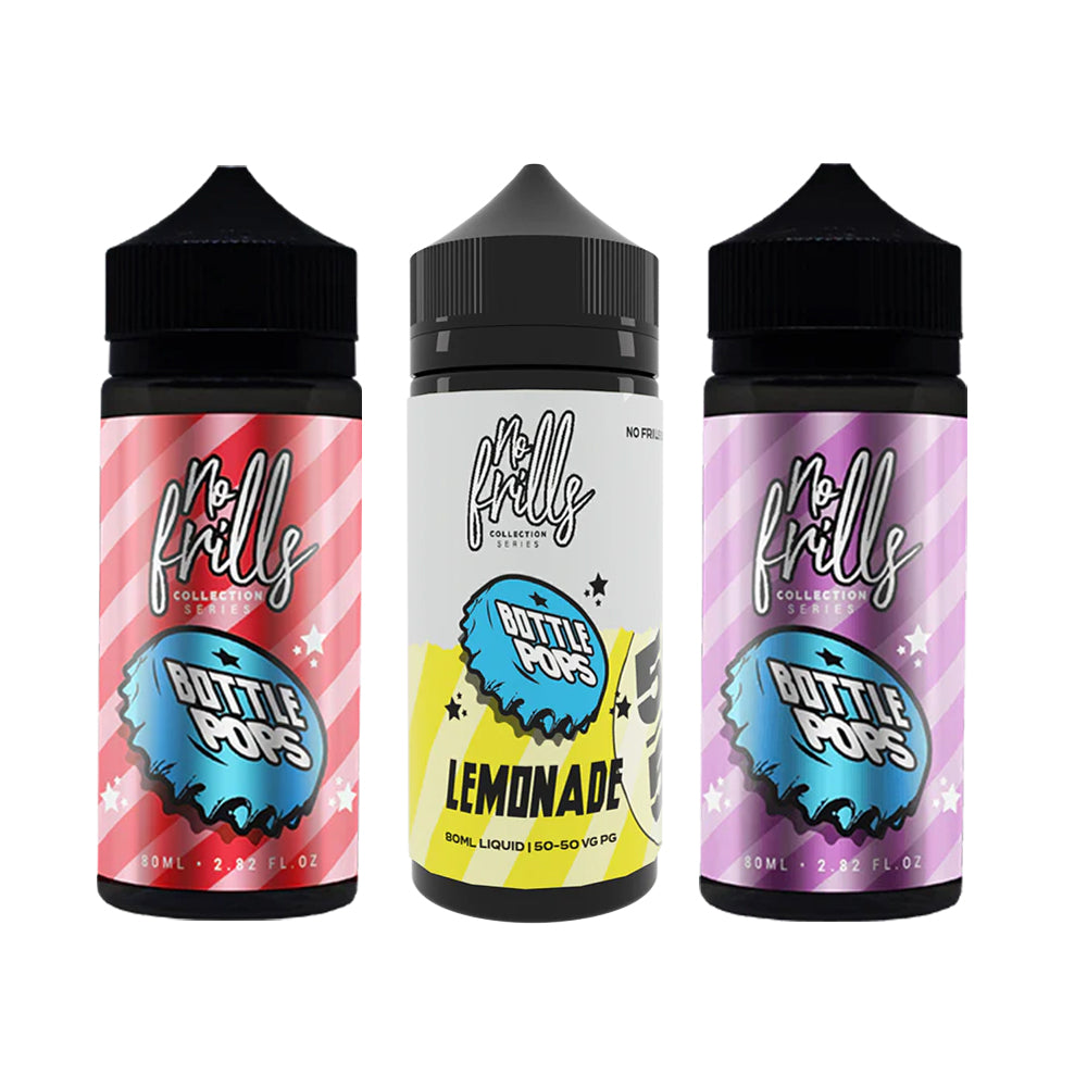 No Frills - Bottle Pops High Vg & 50/50 80ml