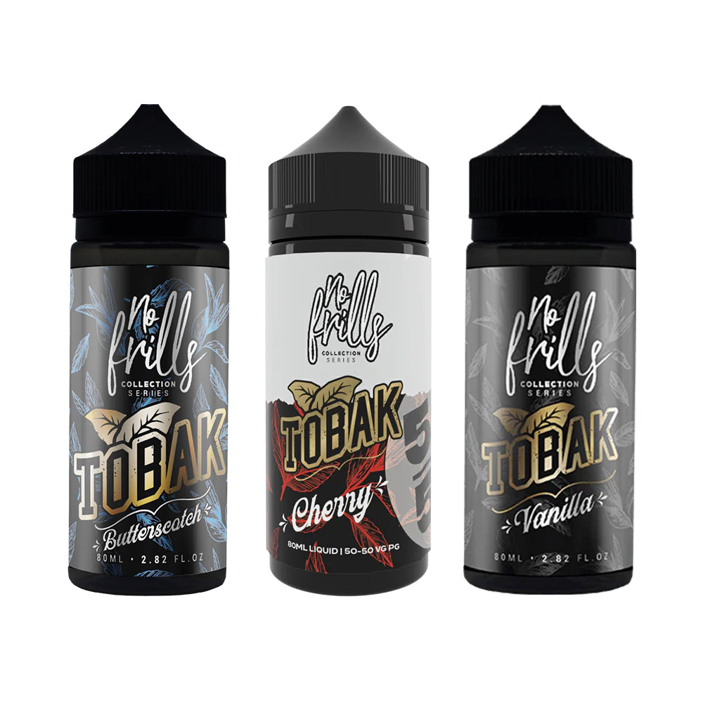 No Frills Tobak High VG & 50/50 80ml