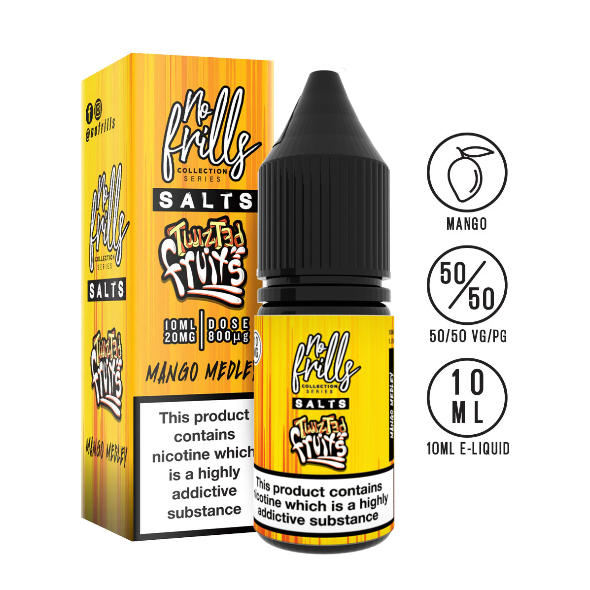 No Frills - Twizted Fruits - Nic Salts - 10ml