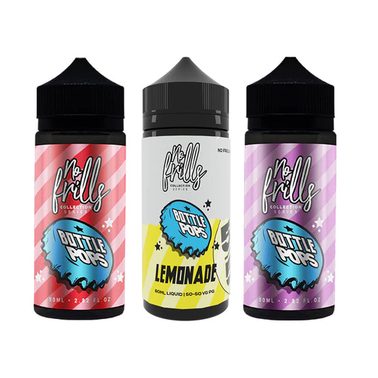 No Frills - Bottle Pops High Vg & 50/50 80ml