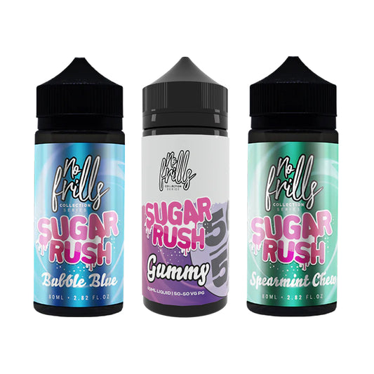 No Frills Sugar Rush High VG & 50/50 80ml