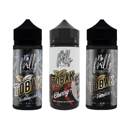 No Frills Tobak High VG & 50/50 80ml